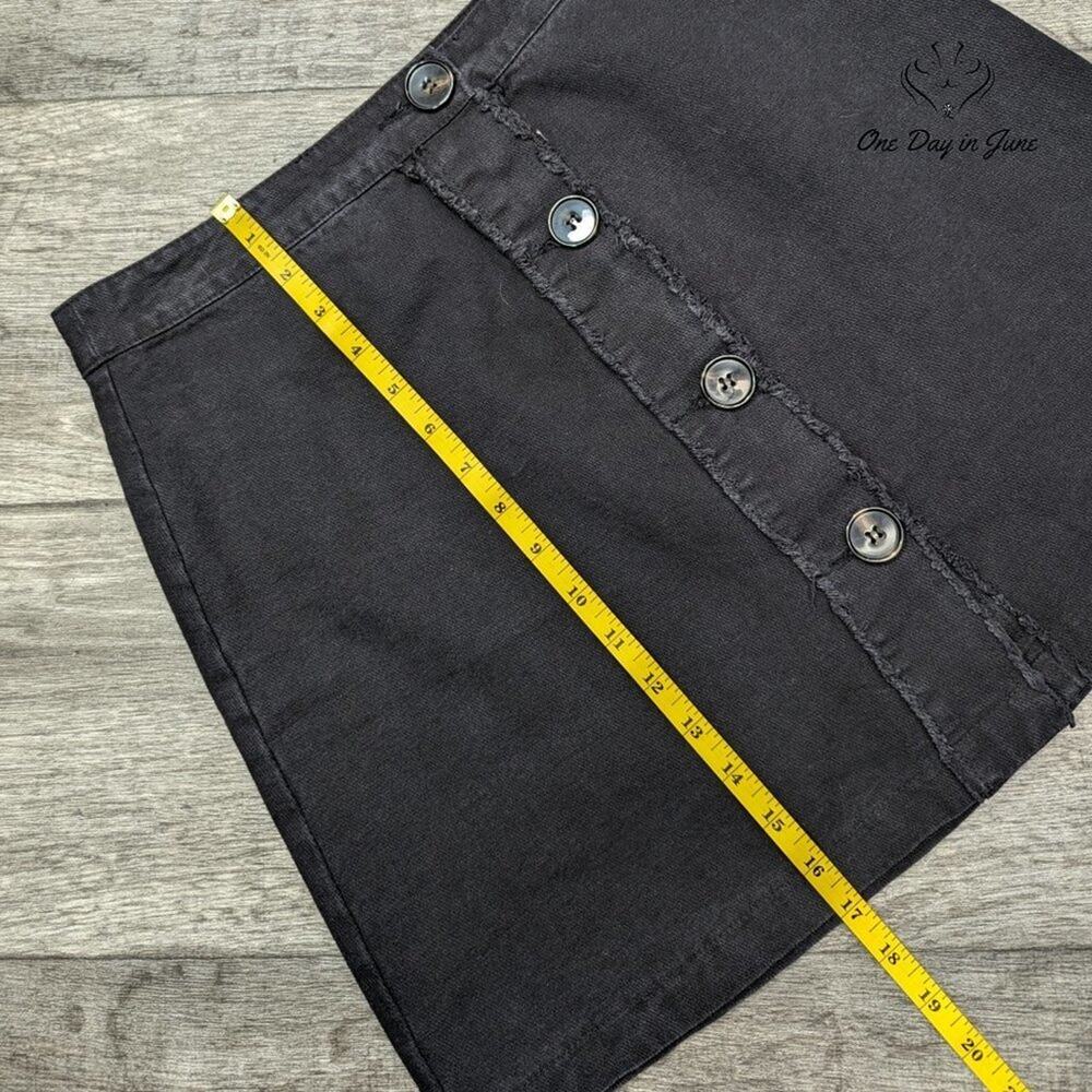 Francesca Button Fron Denim Mini Skirt Size M - Picture 4 of 5